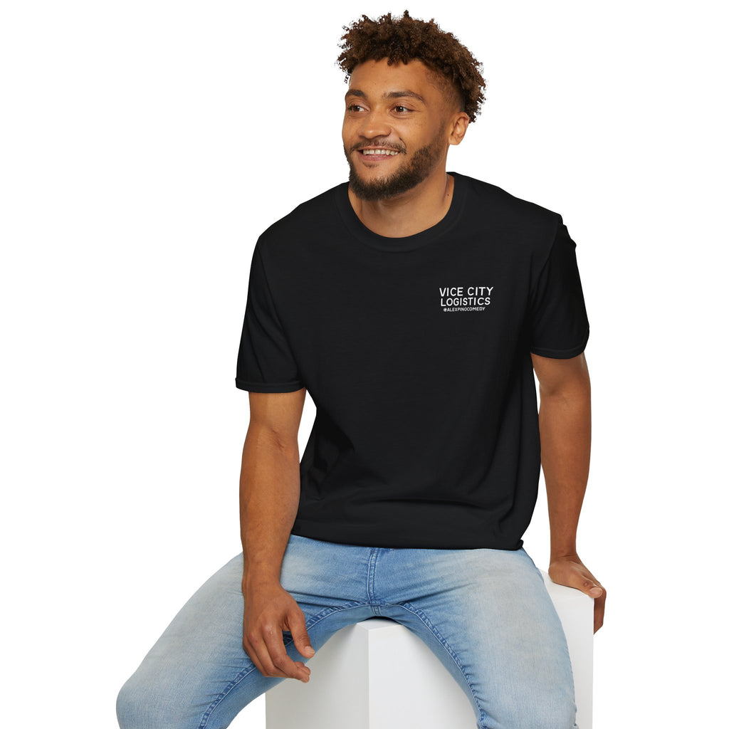 Vice City Logistics Logo T-Shirt — Minimalist Streetwear Tee