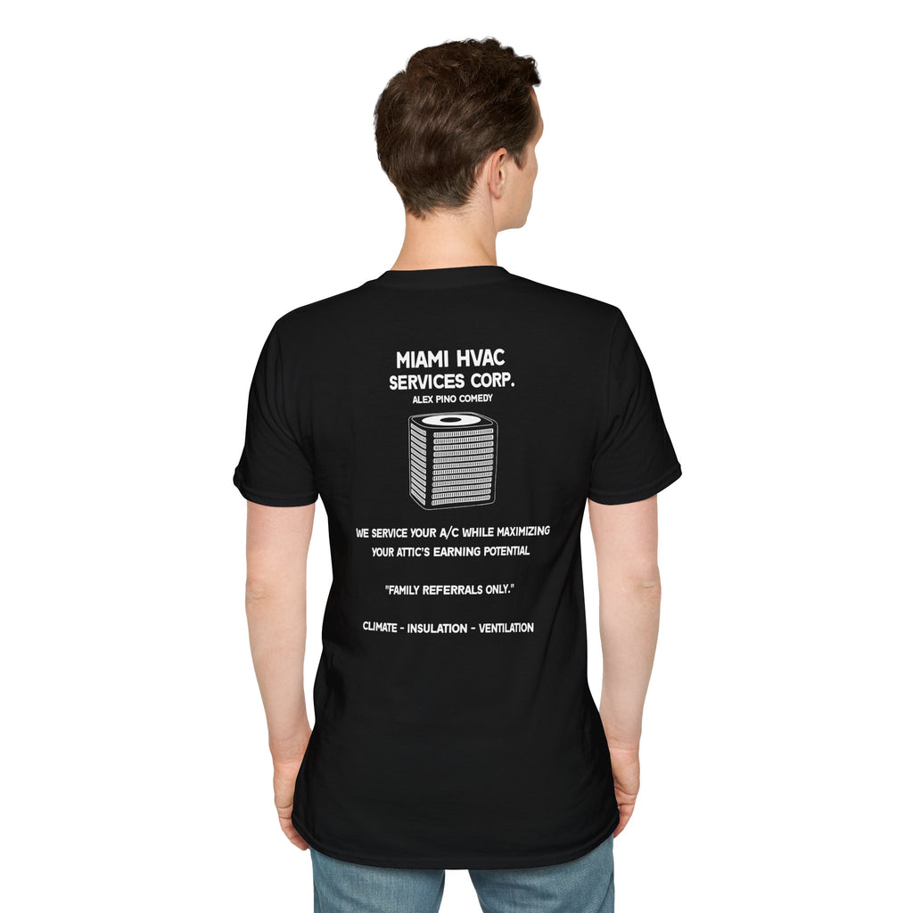 Miami HVAC Services Corp 80s Cocaine Era Parody T-Shirt