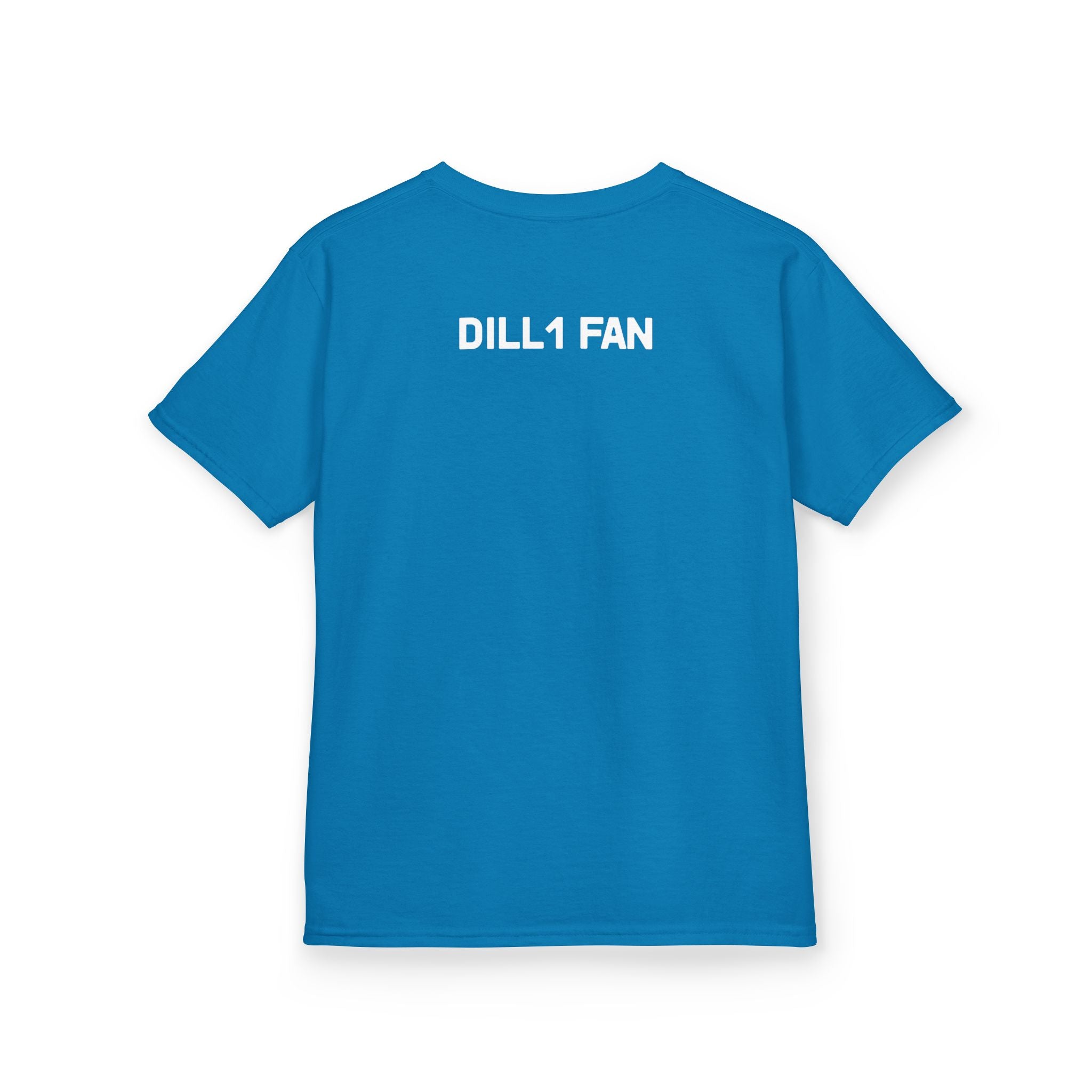 Dill1 Fan Dog Line Art Kids Tee | "Bruh, I'm a Fan of Dill1"