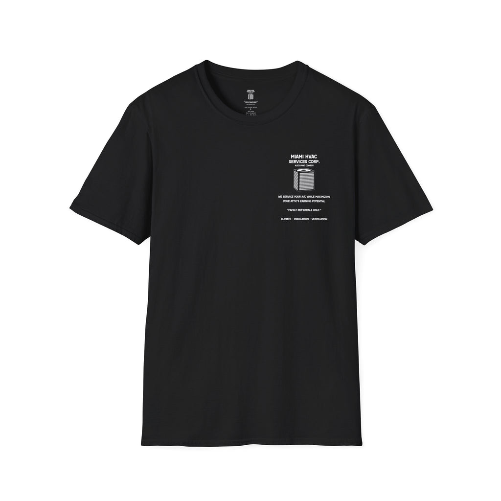 Miami HVAC Services Corp 80s Cocaine Era Parody T-Shirt