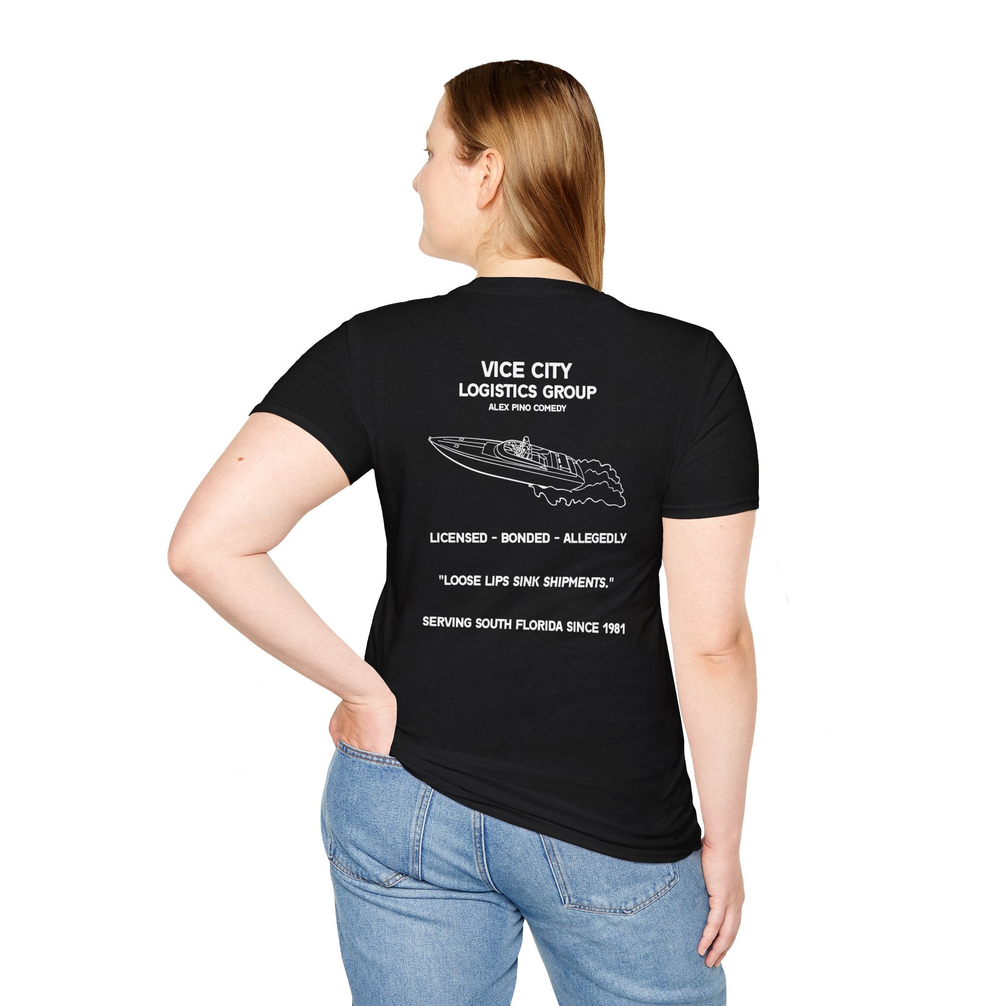 Vice City Logistics Logo T-Shirt — Minimalist Streetwear Tee