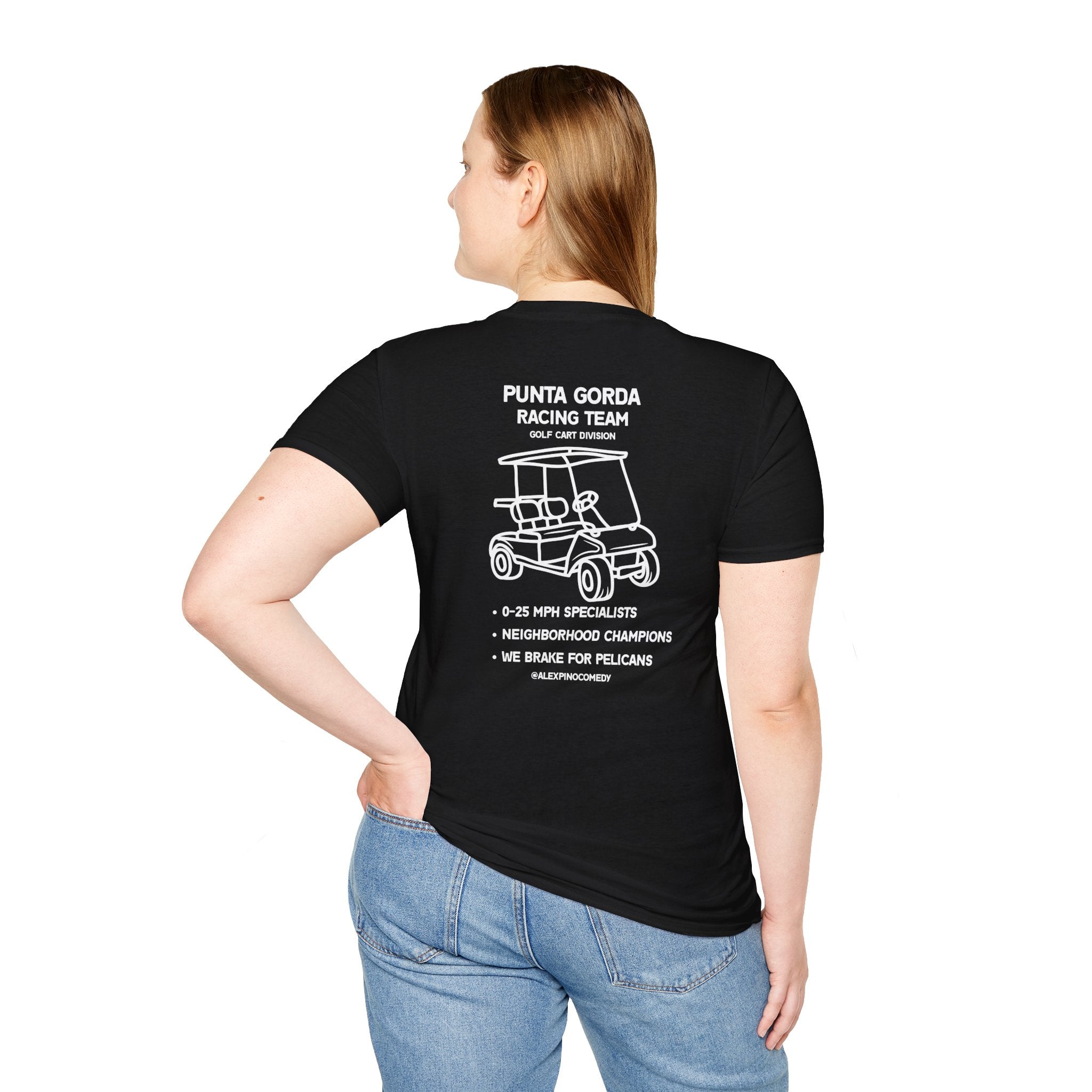 Punta Gorda Racing Team Golf Cart Pocket T‑Shirt