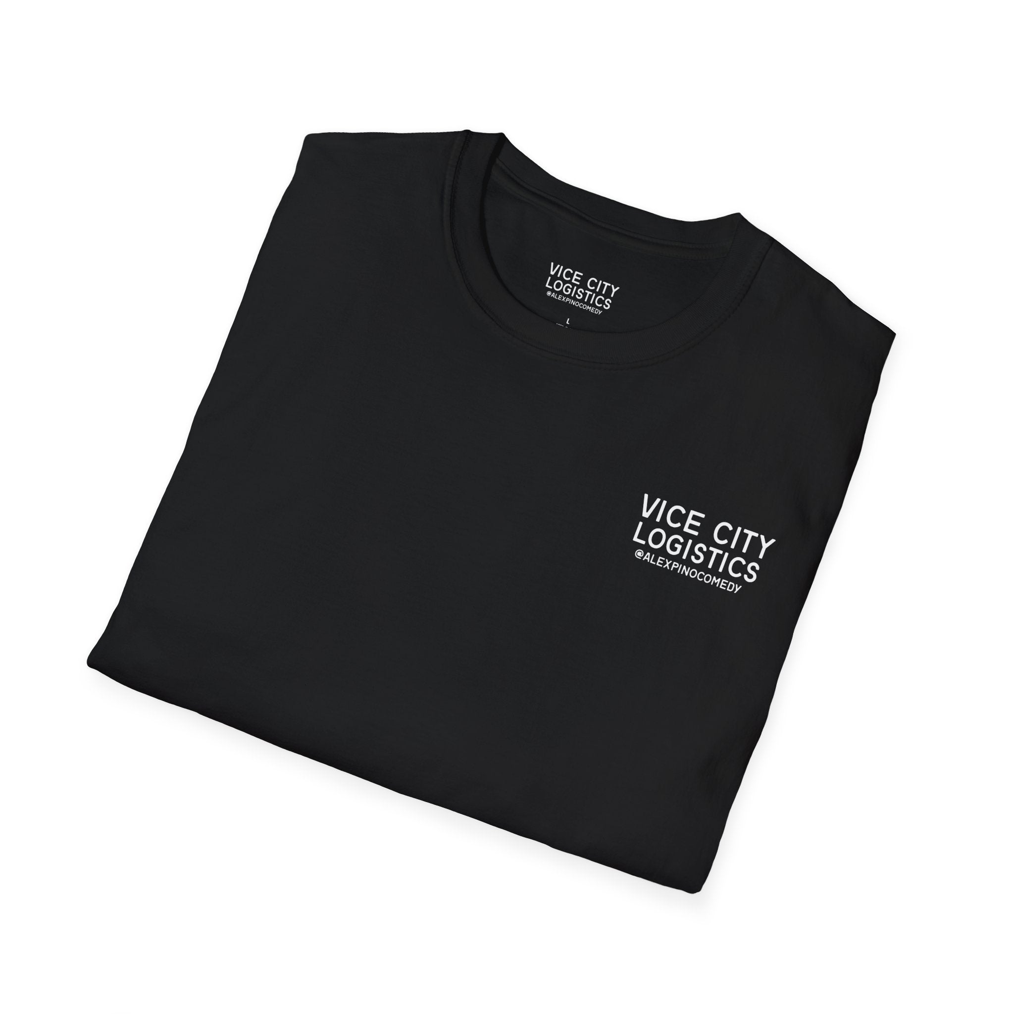 Vice City Logistics Logo T-Shirt — Minimalist Streetwear Tee