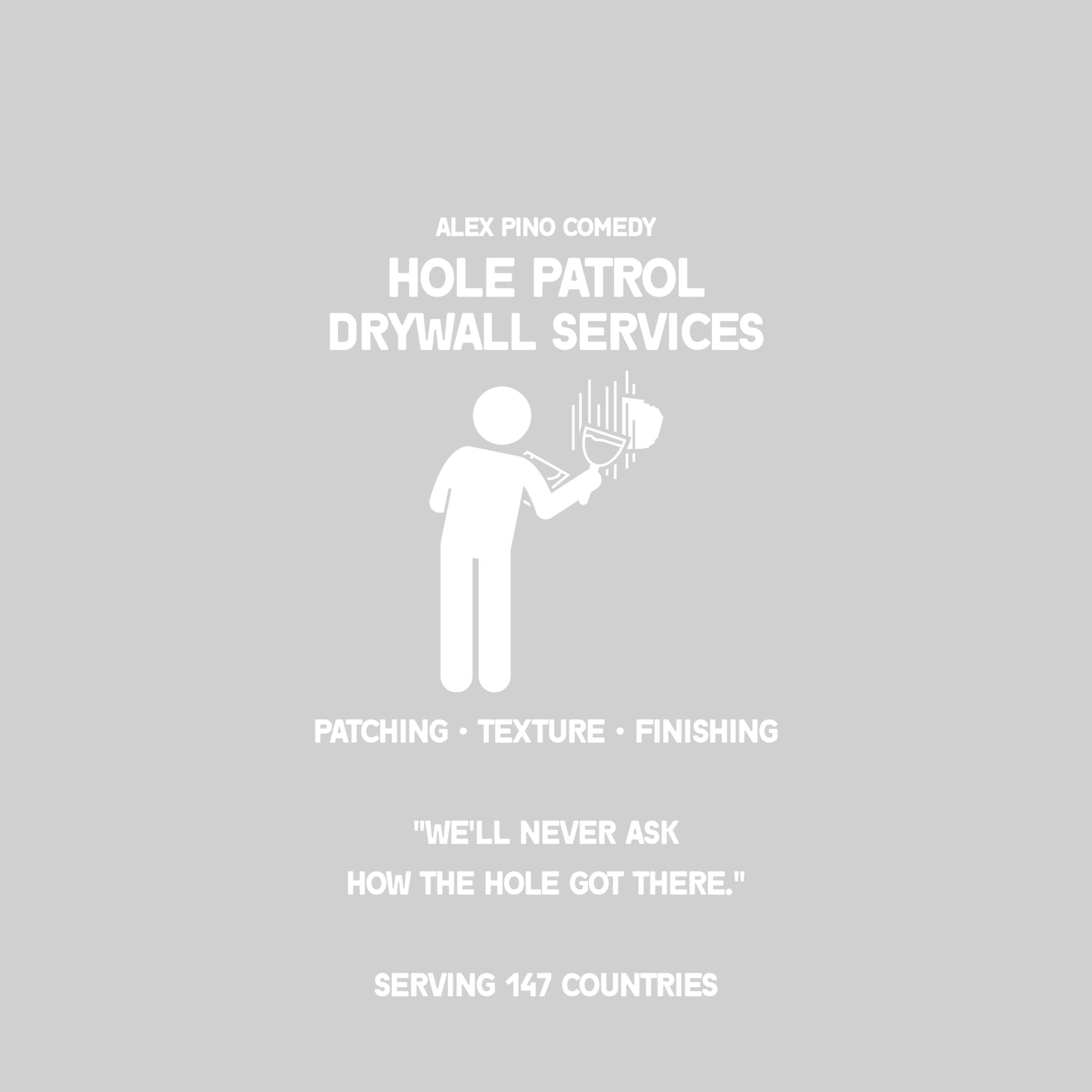 Hole Patrol Drywall Services Hoodie | Construction Humor, Patching Texture Finishing