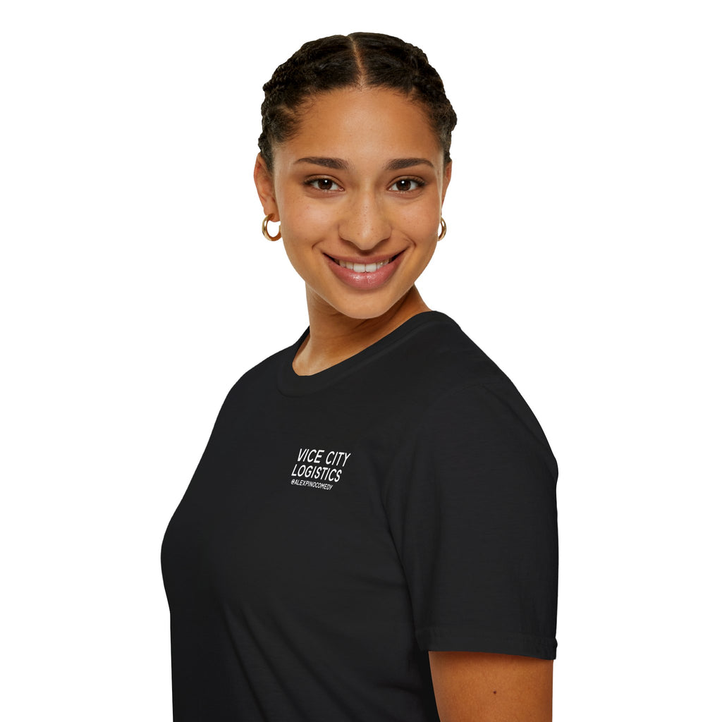 Vice City Logistics Logo T-Shirt — Minimalist Streetwear Tee